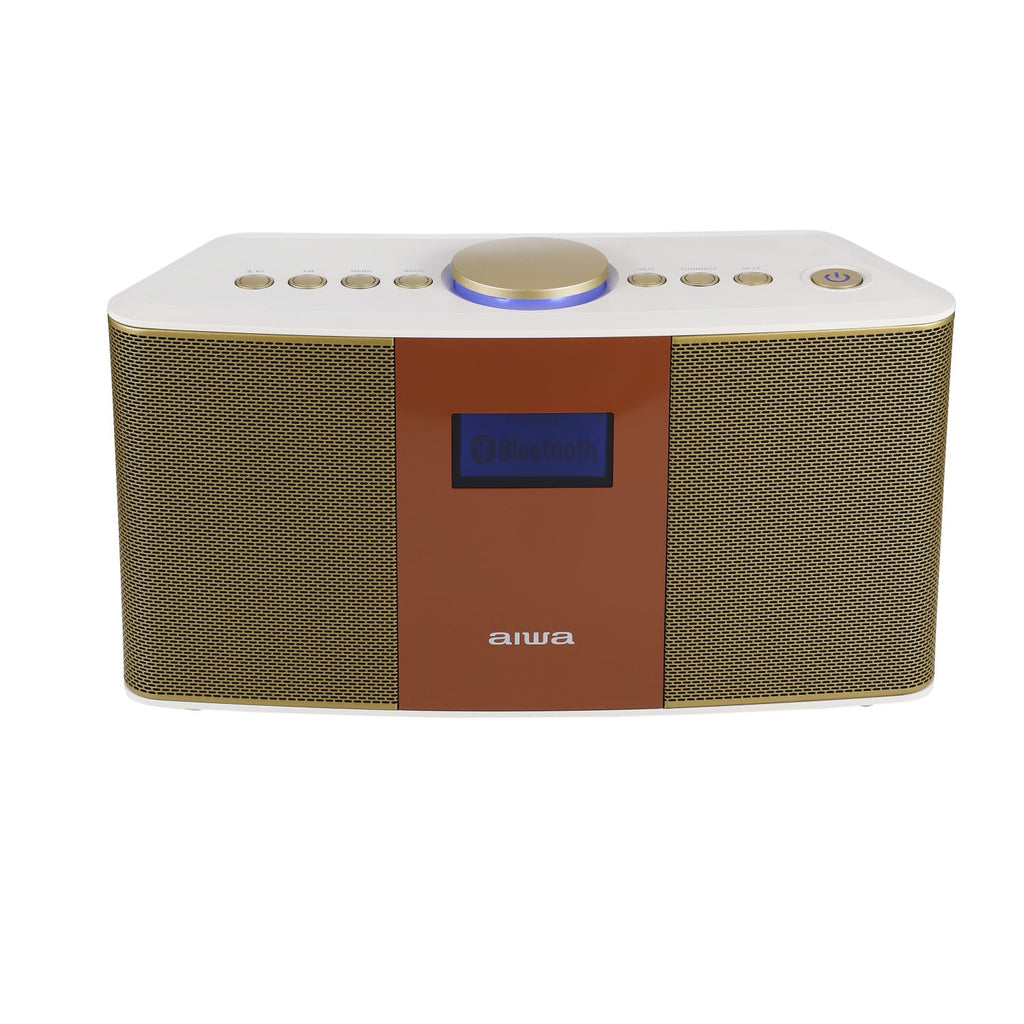 Aiwa Exos-5 Wireless Bluetooth Hi-Fi Home Speaker with FM Radio, Alarm Clock and Remote Control for Home Audio