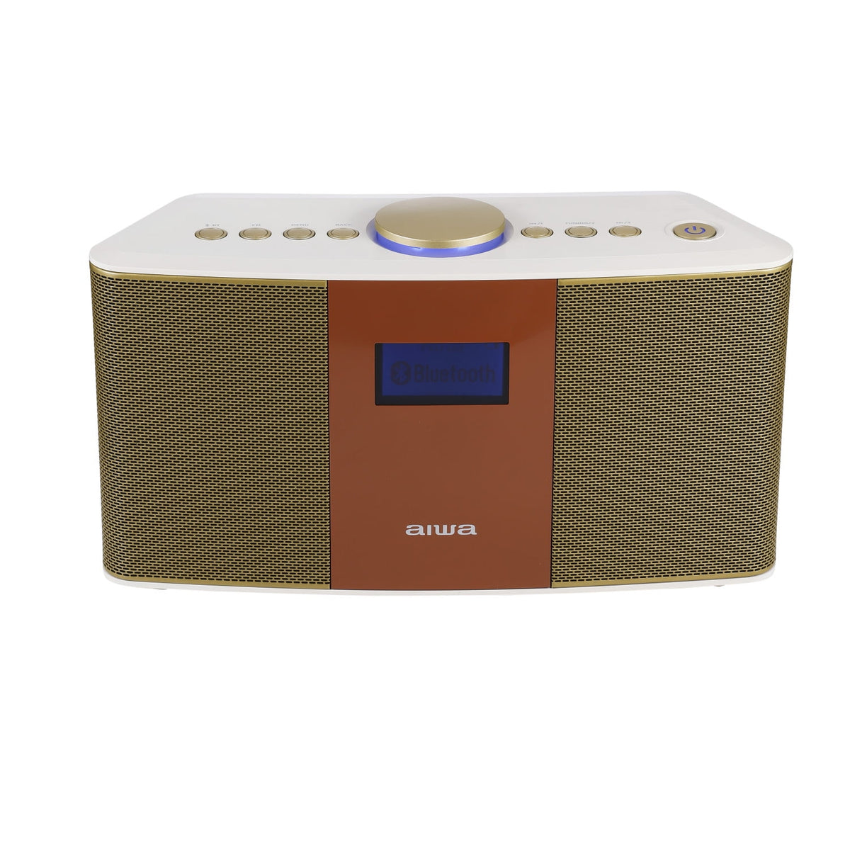 Aiwa Exos-5 Wireless Bluetooth Hi-Fi Home Speaker with FM Radio, Alarm Clock and Remote Control for Home Audio