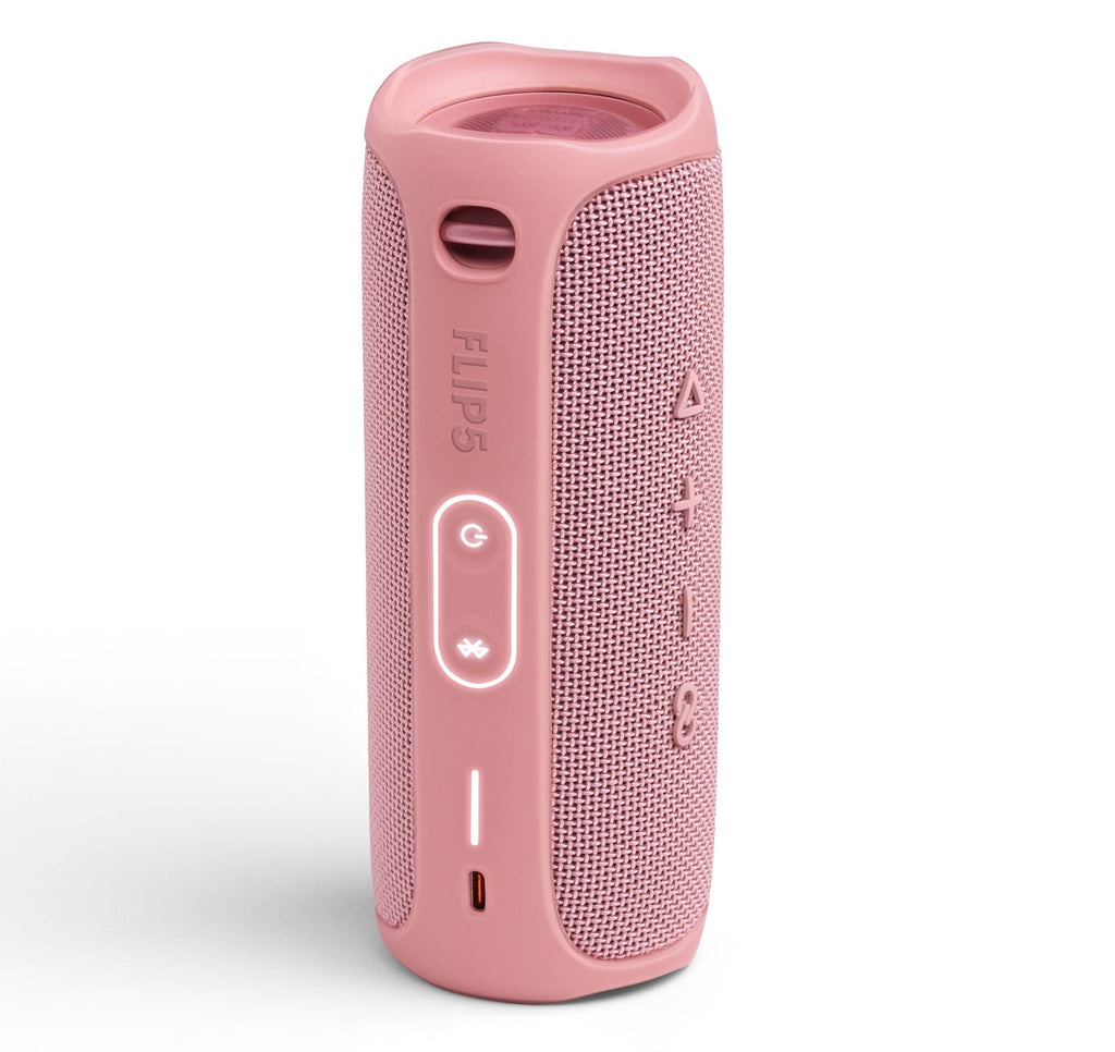 JBL Flip 5 Waterproof Wireless Bluetooth Portable Speaker, USB Cable, Pink, JBLFLIP5PINKAM-PR, 2 Count