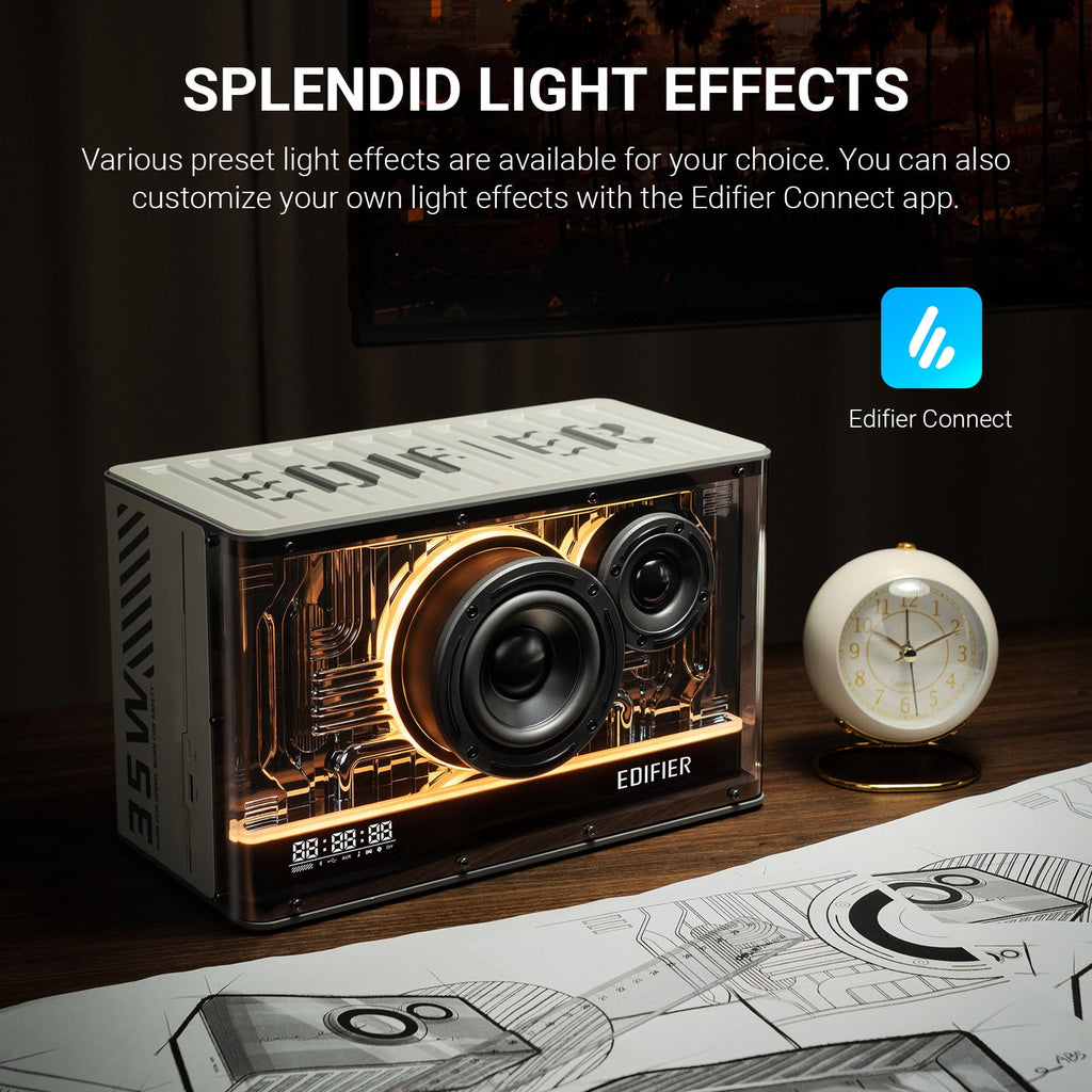 Edifier QD35 Bluetooth Tabletop Speaker 35 Watts High Res Audio (Black)