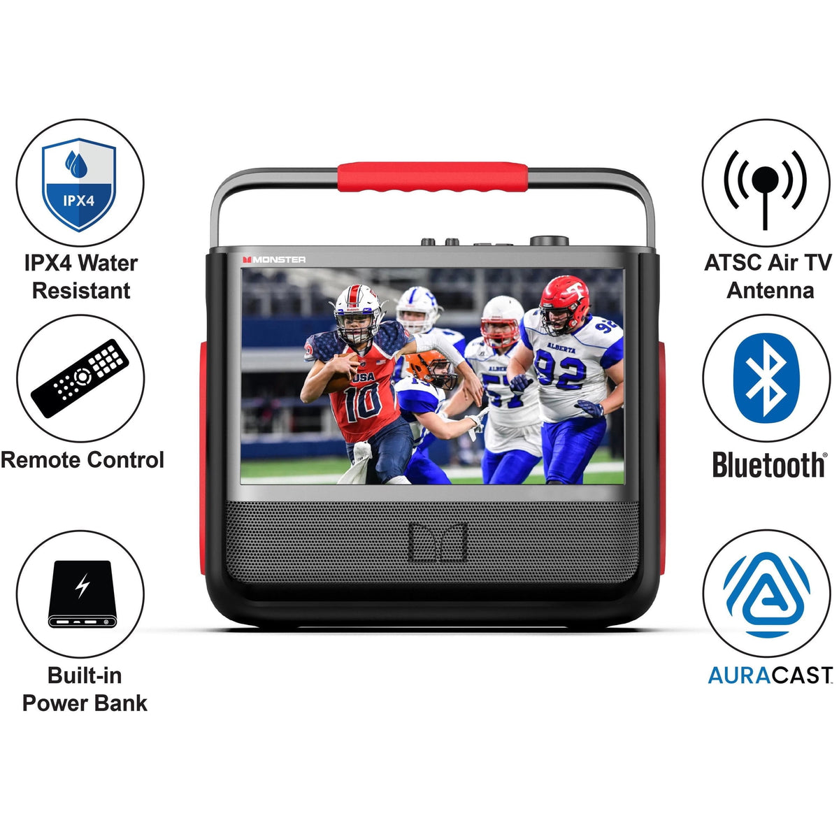 Monster Vision 3rd Generation 15.6" Portable Video Bluetooth Speaker