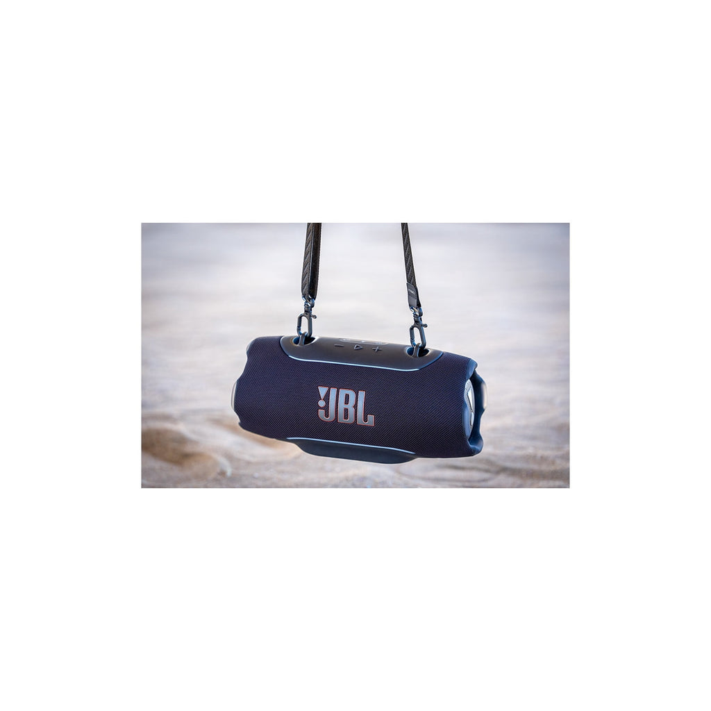 JBL Xtreme 5 - Portable waterproof speaker with massive legendary JBL sound, ambient edge lighting, and a convenient shoulder strap - Black