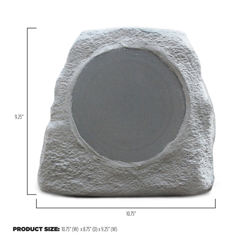 ION Glow Stone Link Solar Bluetooth Multi-Sync 10-Watt-Peak Outdoor Rock Speaker with LED Lights