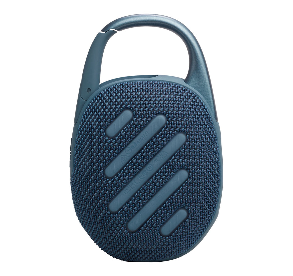 JBL Clip 5 Bluetooth Portable Speaker with Divvi! Protective Case Bundle, Blue, JBLCLIP5BLUAM_CLIP5-CASE
