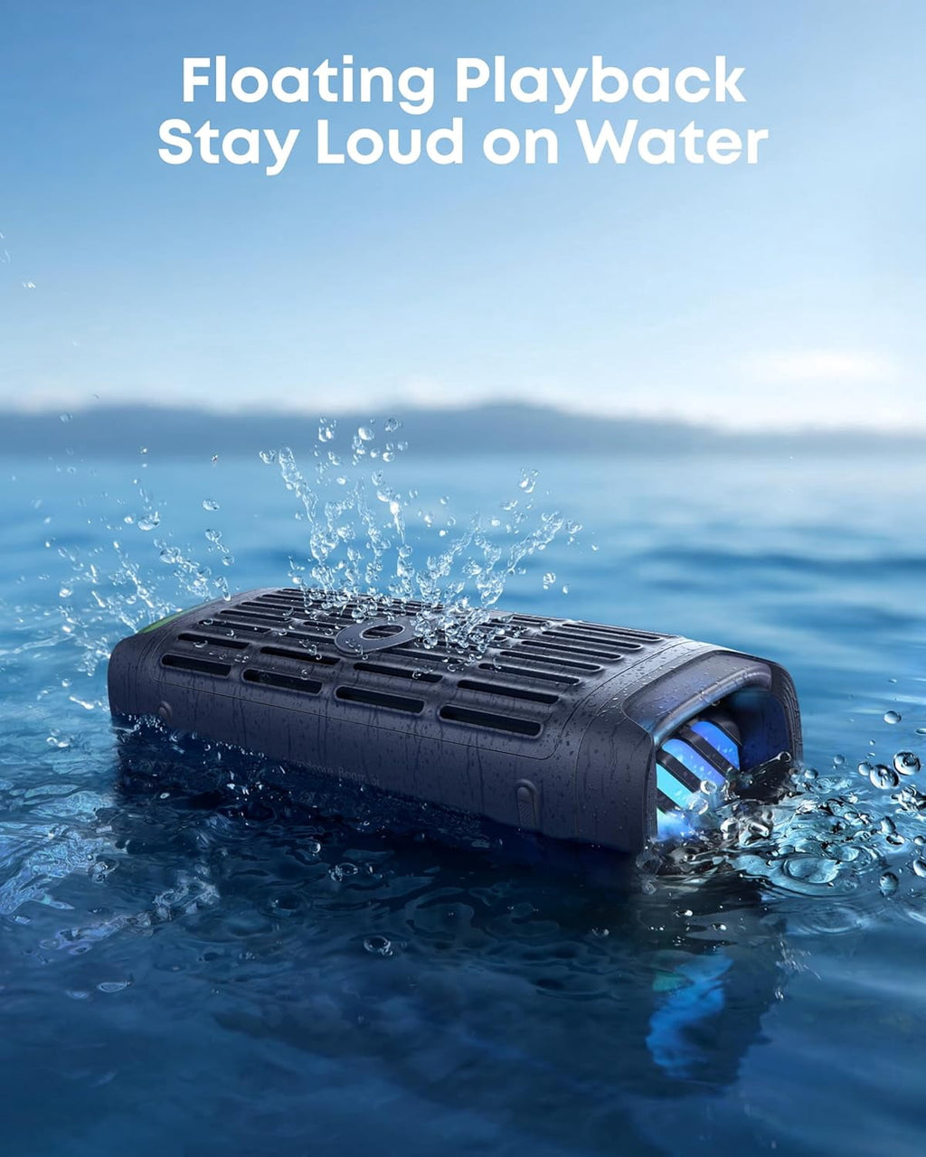 Soundcore Boom 3i by Anker, Rugged Outdoor Speaker, IP68 Waterproof, Floating Playback, Saltwater-Resistant, BassUp 2.0, 50W, Bluetooth 5.3, 16H Playtime, Tws, Kayak/Fishing/Camping
