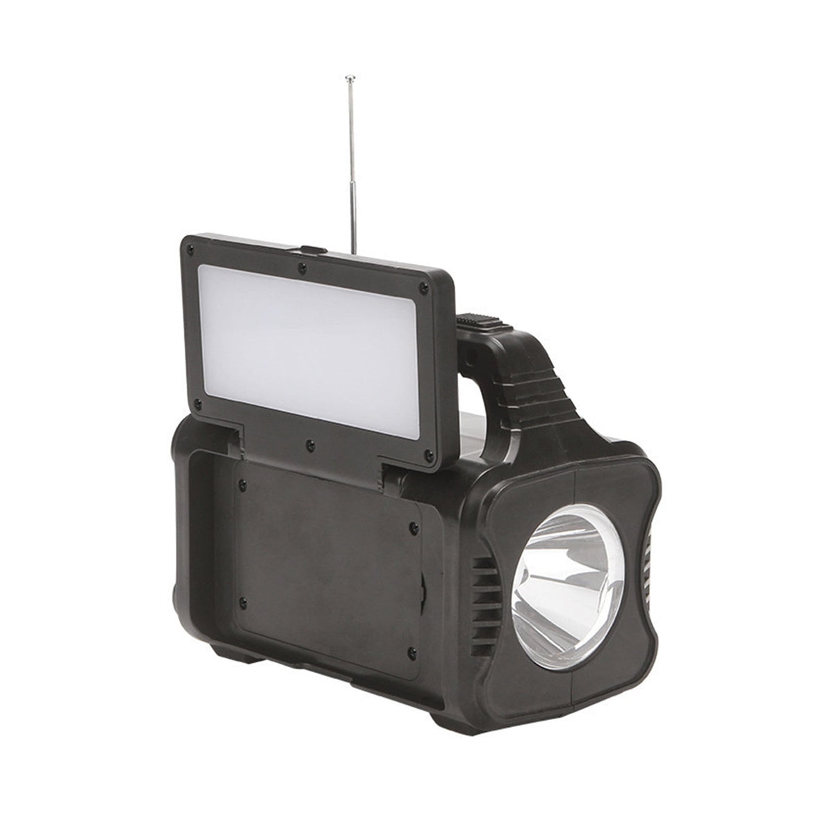 Solar-Powered Portable Lantern With Multi-Function Bluetooth Speaker, Radio, And High-Intensity Emergency Spotlight - Ultra-Long Battery Life For Camping And Outdoor Use