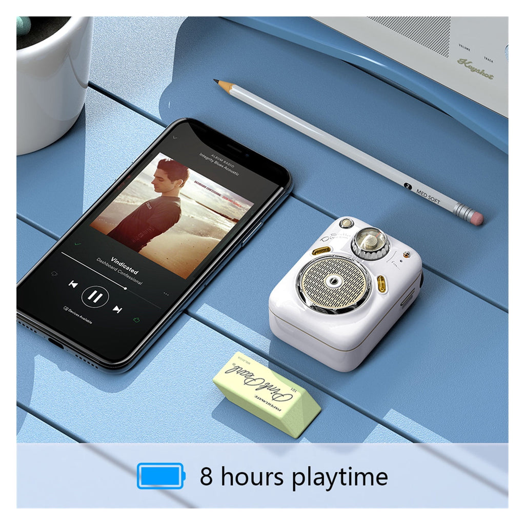 Mini Bluetooth Speaker With FM Radio,Cute Portable Outdoor Wireless Speaker ,Long Battery Life Support TF Card ,Bike Audio