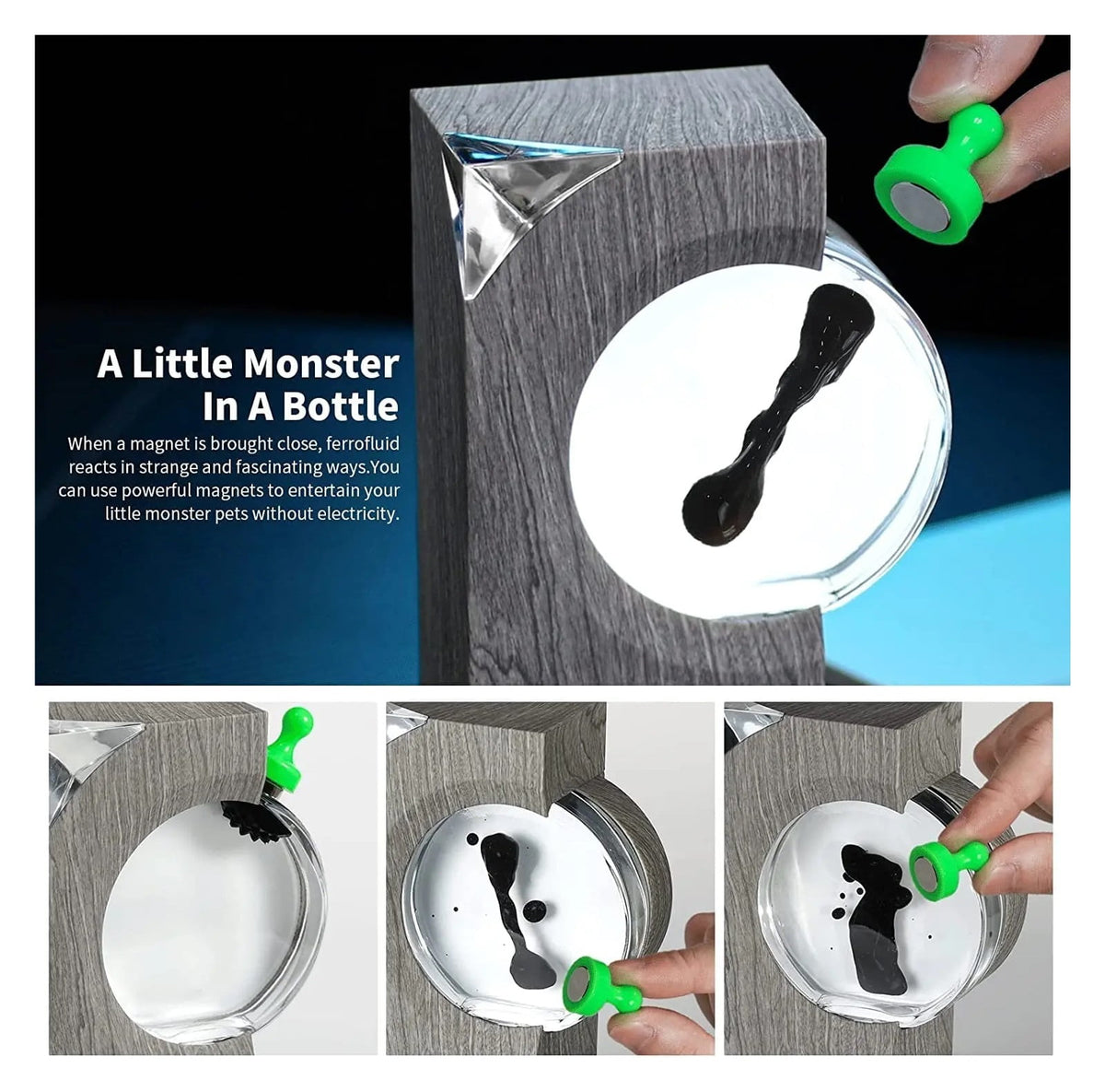 Dancing Ferrofluid Music Rhythm Lamp,Magnetic Fluid Speaker,Ferrofluid Speaker Sound Partner,Ferrofluid Display