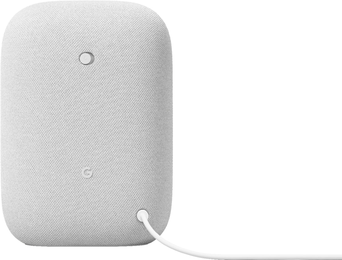 Google GA01420-US Nest Audio Smart Speaker 2 Pack Chalk with Privacy Controls and Superior Sound