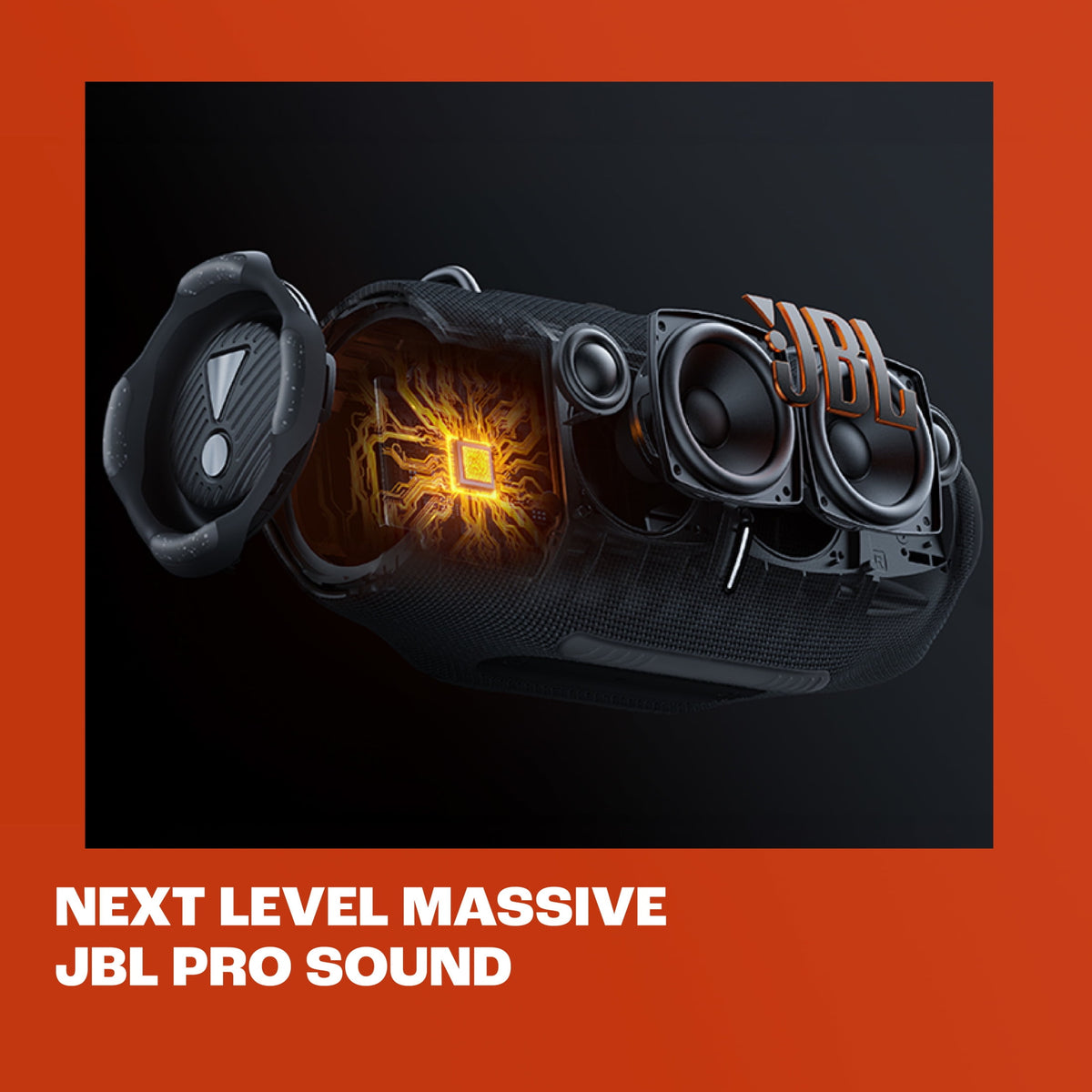 JBL Xtreme 4 Portable Waterproof Speaker with Bluetooth, 4 Speakers, Black