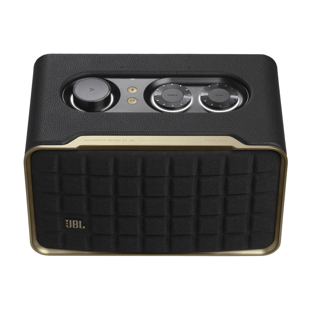 JBL Authentics 300 - Portable smart home speaker with Wi-Fi, Bluetooth and voice assistants with retro design. - Black