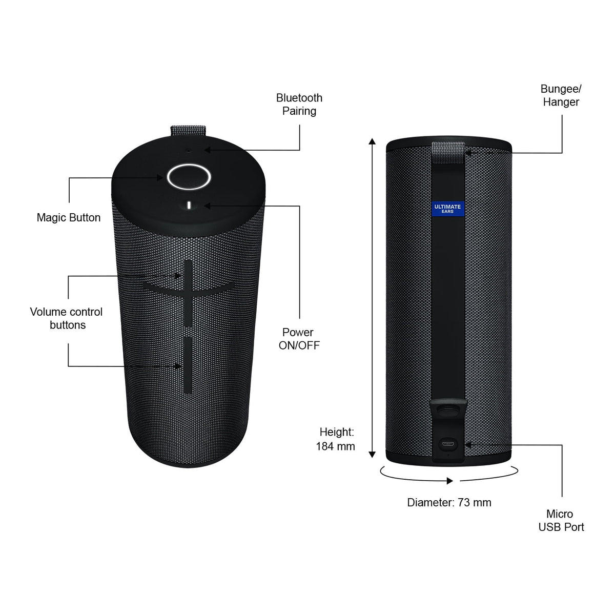 Ultimate Ears BOOM EXC Portable Waterproof Bluetooth Speaker