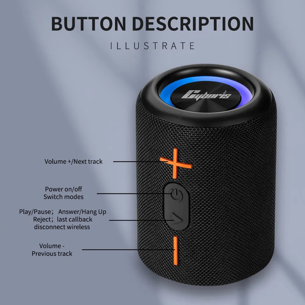 2 in 1 Magnetic Split Bluetooth Speaker, 20W Waterproof Dual Splittable Wireless Stereo with 24H Playtime, True Wireless Pairing for Home