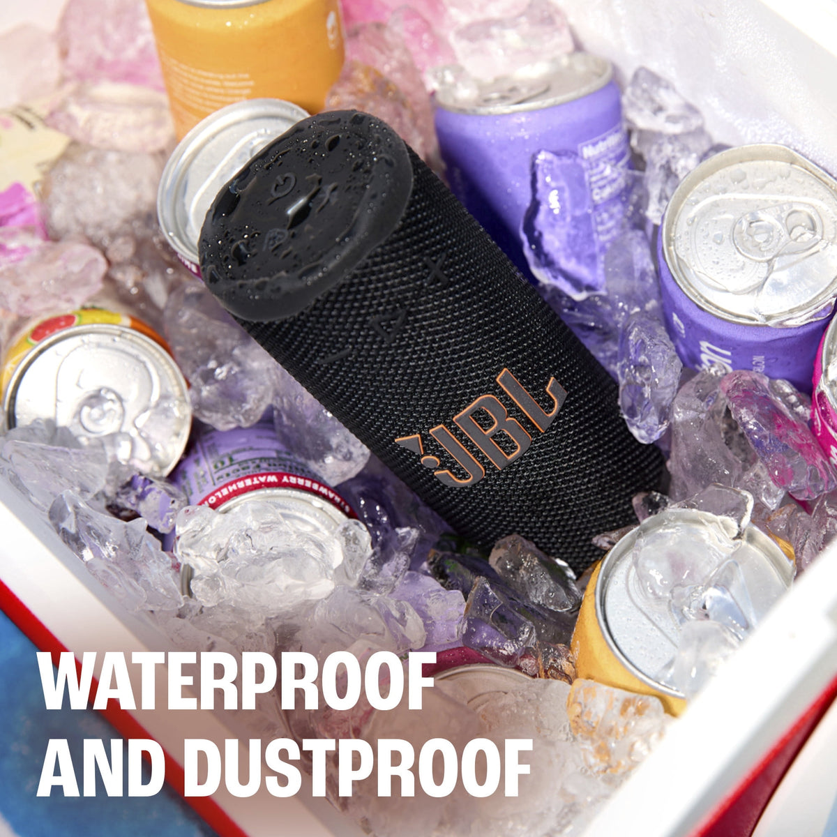 JBL Grip - Compact Bluetooth speaker with bold JBL Pro Sound and ambient light - Black