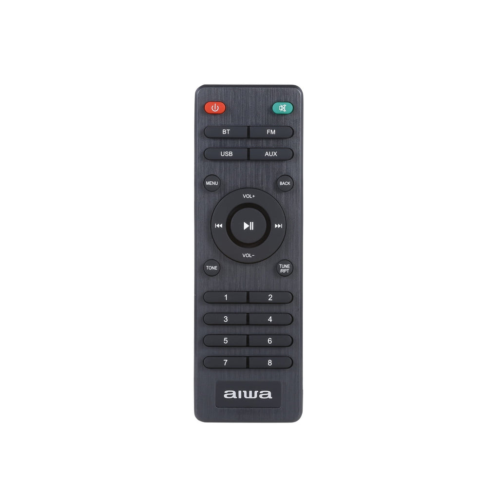 Aiwa Exos-5 Wireless Bluetooth Hi-Fi Home Speaker with FM Radio, Alarm Clock and Remote Control for Home Audio
