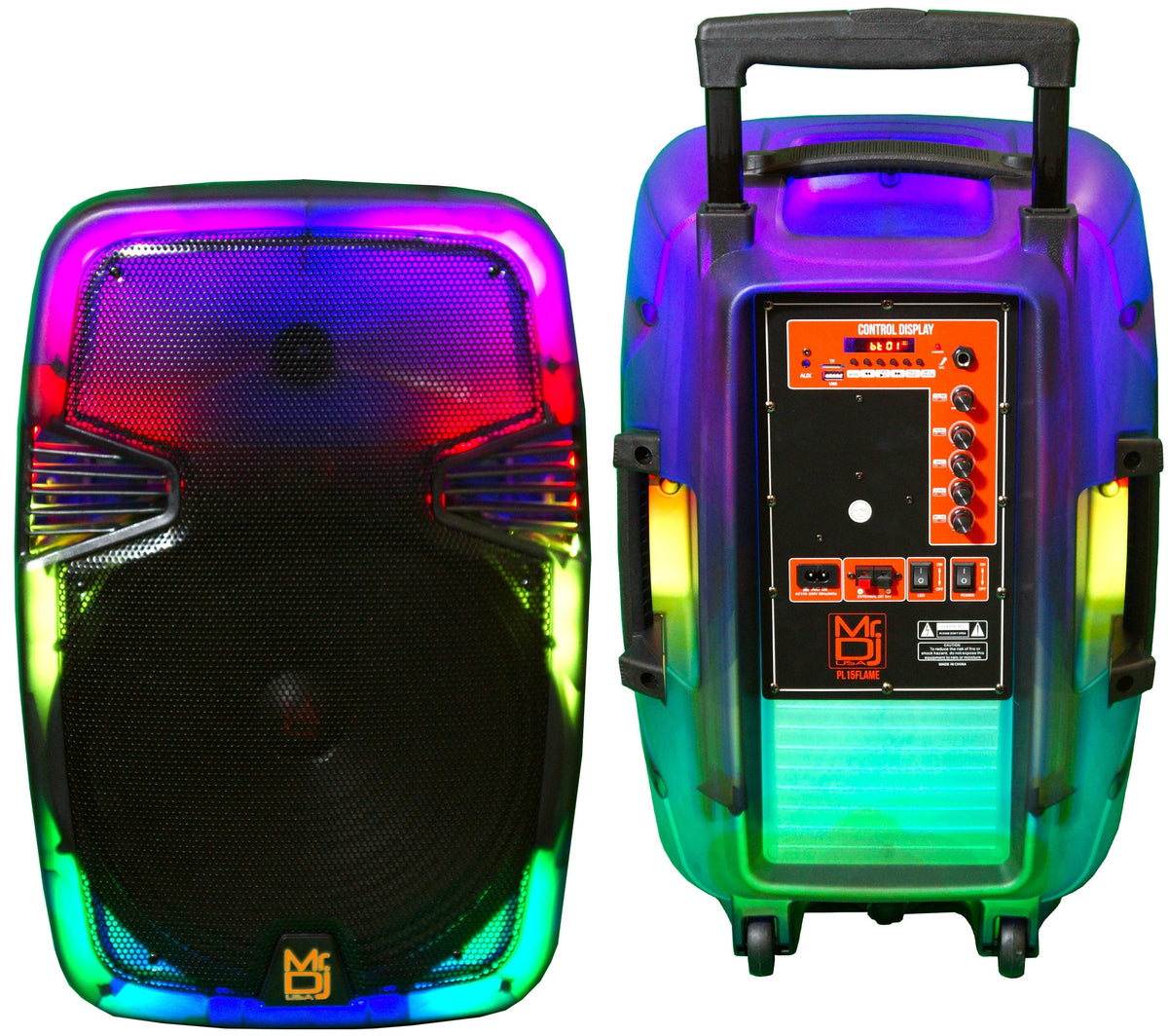 Mr DJ 15" Portable Translucent Bluetooth Speaker
