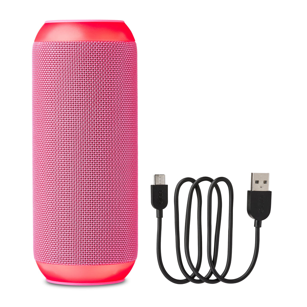 onn Large Rugged Speaker with Bluetooth Wireless Technology and LED Lighting, Camo