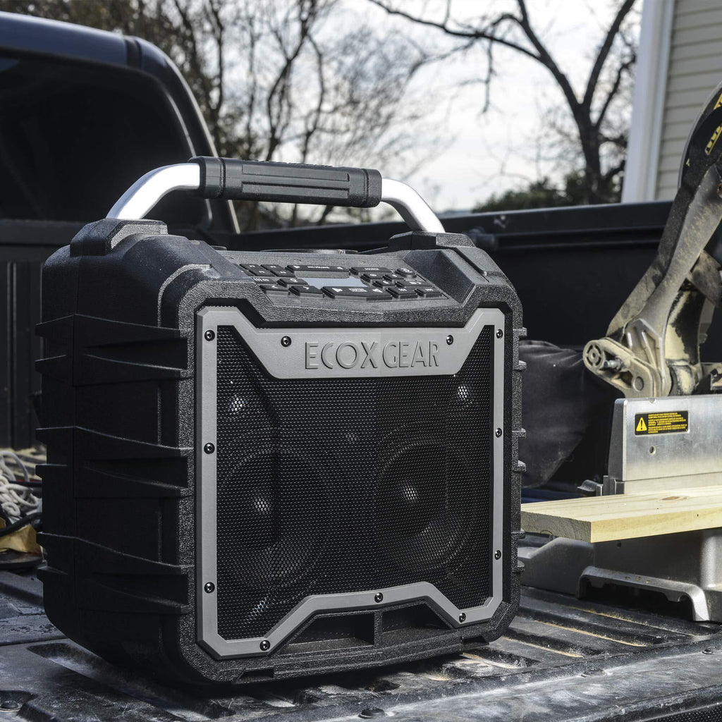 EcoXGear EcoTrek 15.4" x 10.2" x 16.7" Waterproof, Shockproof, Fully Submersible, 100 W Bluetooth EcoTrek Speaker