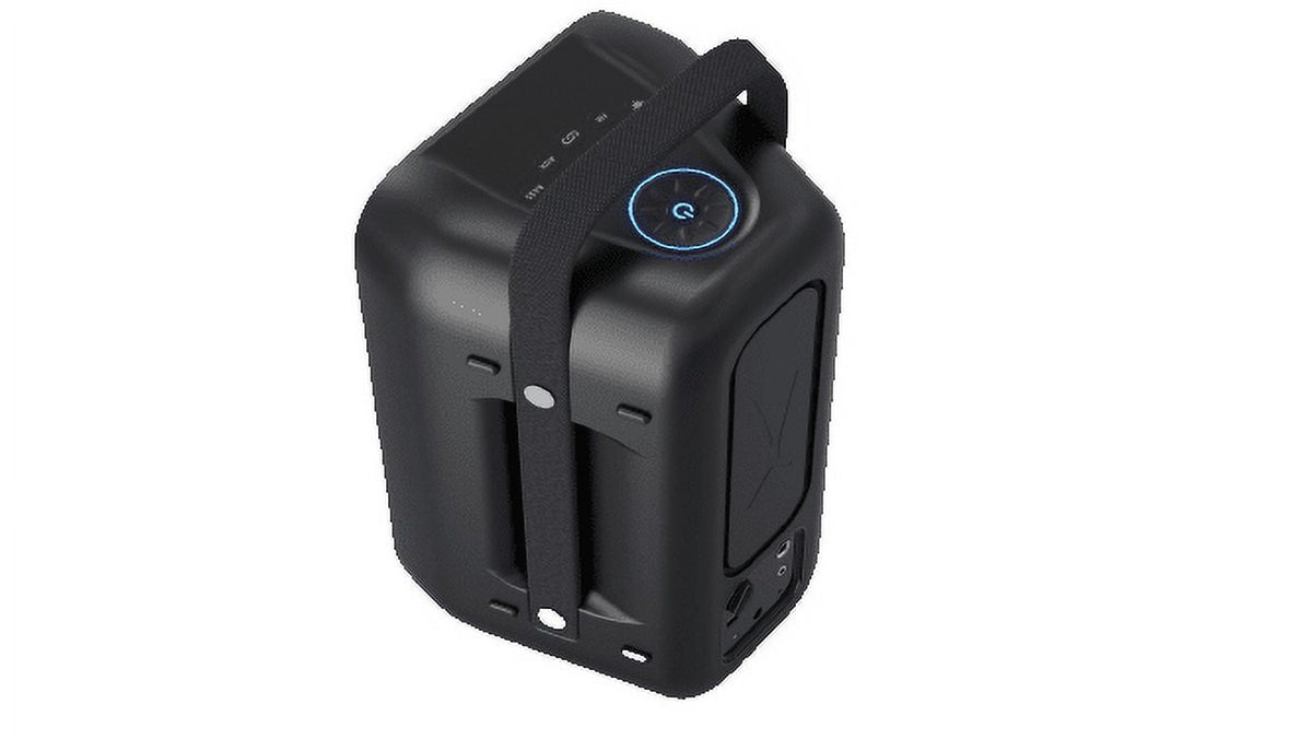 Altec Lansing Shockwave Portable Bluetooth Wireless Party Speaker with LED Lights, Black, IMT7000-BLK