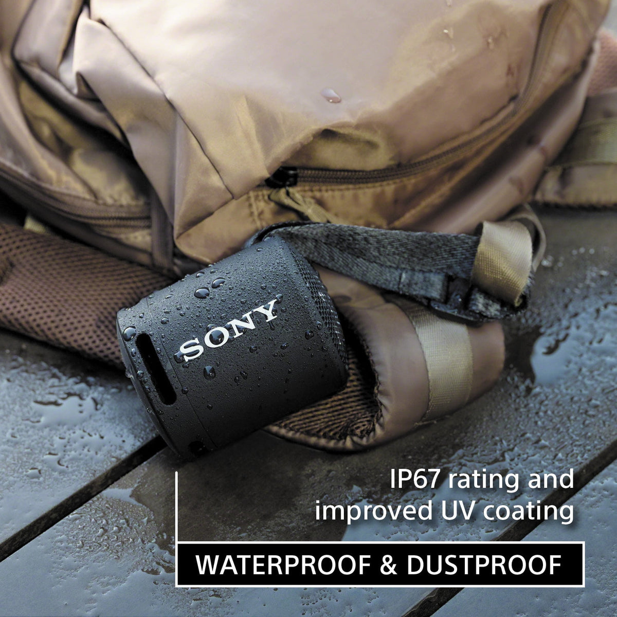 Sony EXTRA BASS Portable Bluetooth Speaker, Black, SRSXB13B