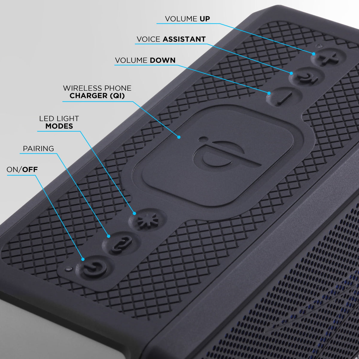 Altec Lansing Hydra Blast 2.0 LED Lighting Floatable Waterproof Wireless Magnetic Bluetooth Portable Speaker