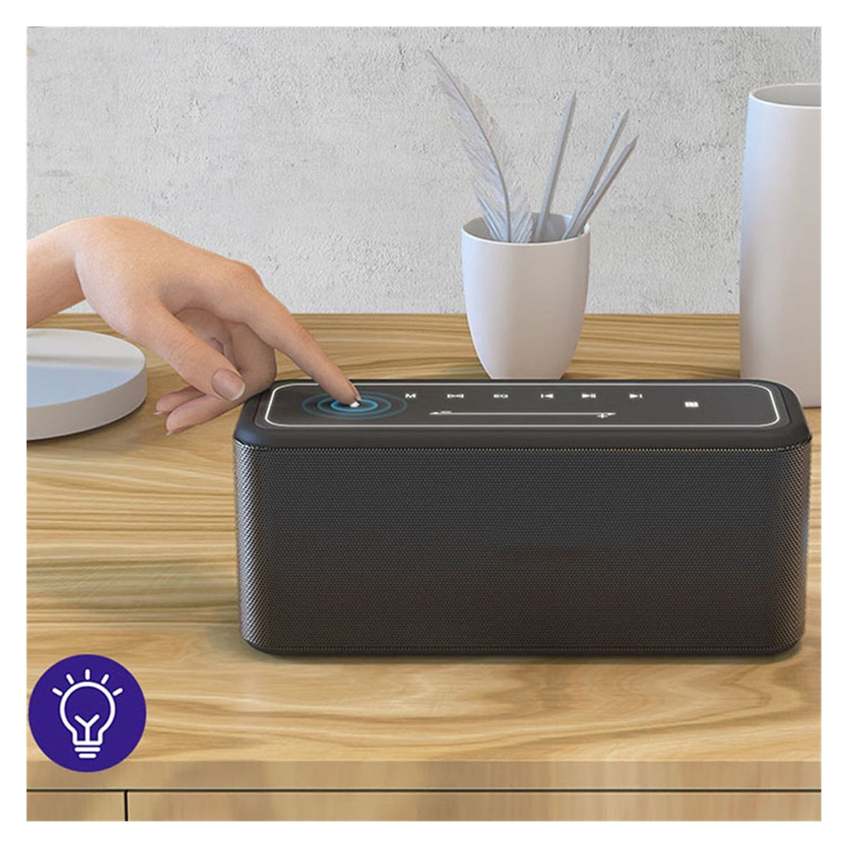 60W Bluetooth Speaker Portable Speaker With Enhanced Bass, NFC, IPX5 Waterproof,Voice Assistant ,Bike Audio
