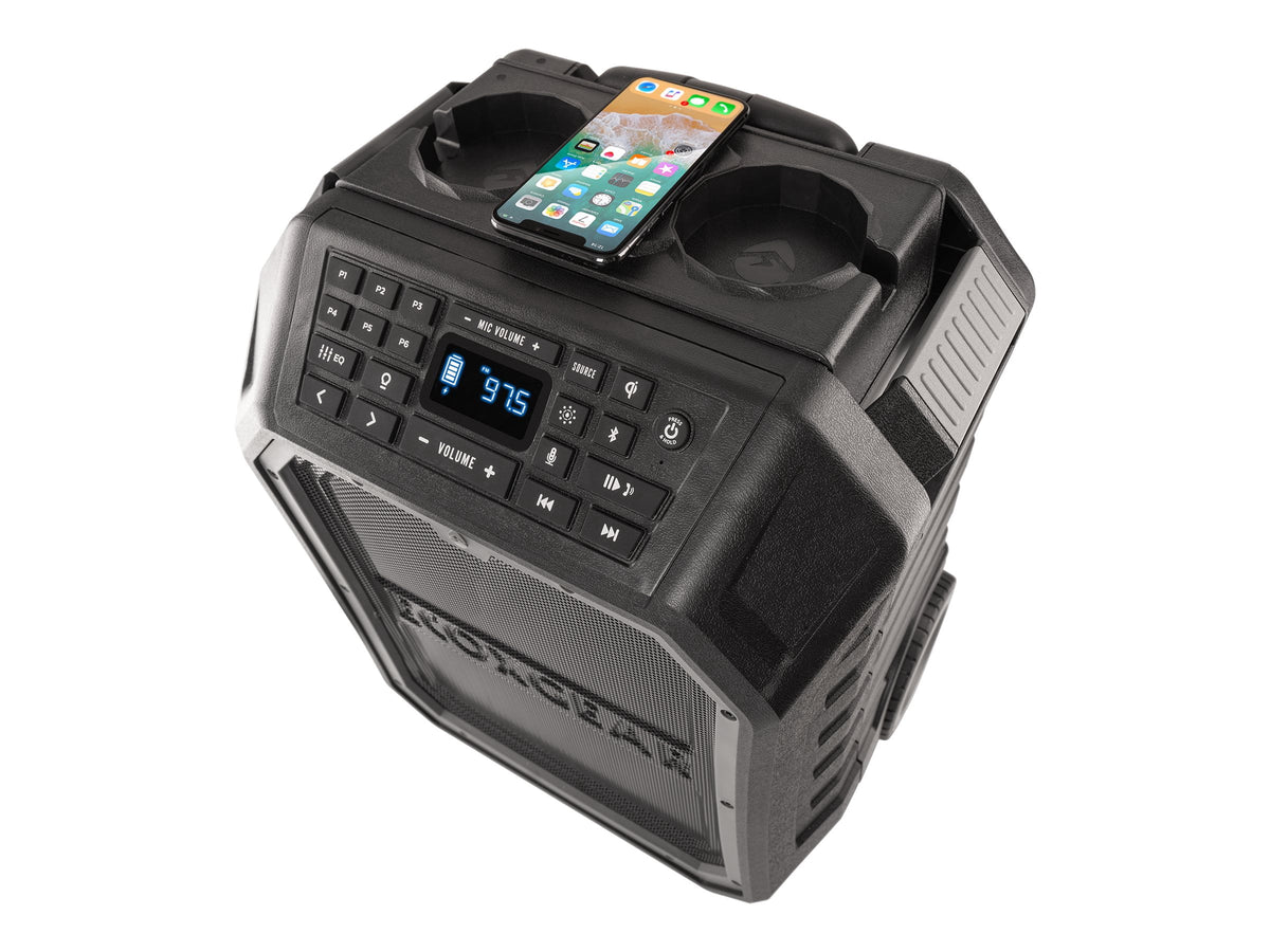 ECOXGEAR EcoBoulder Max - Party speaker - wireless - Bluetooth - 2-way - gray