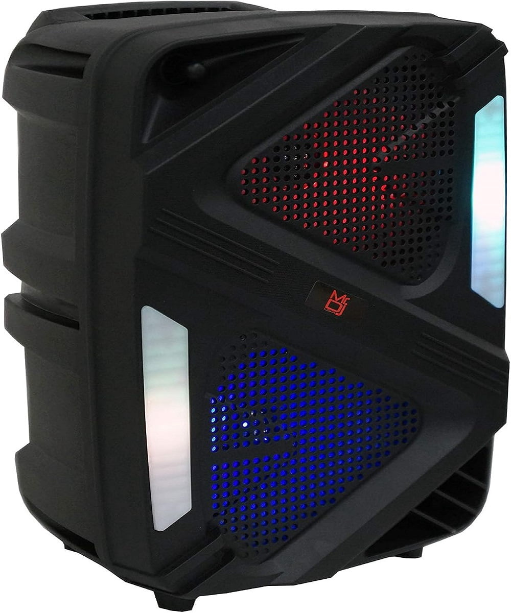 Mr. Dj BRAVO Dual 6.5" Portable Bluetooth Speaker Dual 6.5" Portable PA DJ Active Powered Bluetooth TWS Speaker 1000 Watts LCD/MP3/USB/micro SD