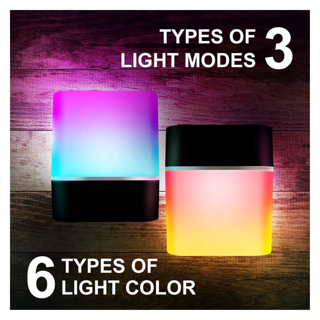 Computer Speaker Portable Smart Wireless Bluetooth Speaker Player Touch Pat Light Colorful Led Night Light Bedside Table Lamp ,Bike Audio