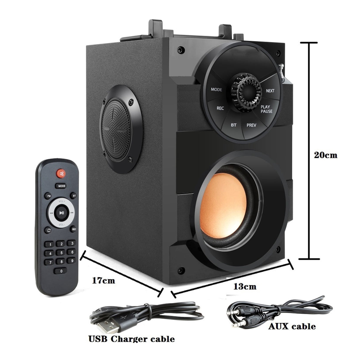 Bluetooth Speaker Portable Big Power Wireless Stereo Subwoofer Heavy Bass Speakers Sound Box Support ,Bike Audio