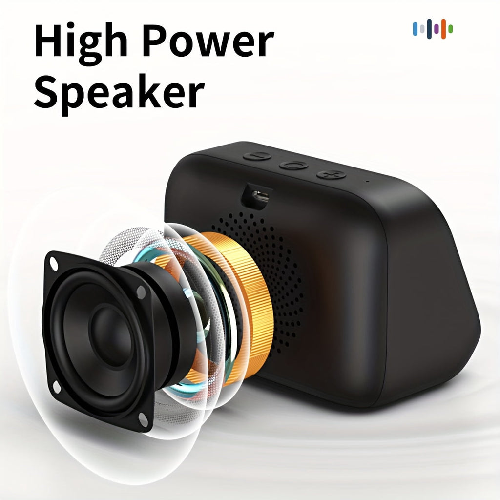AI Smart Speaker, Smart Alarm Clock with Wireless Speaker & Dynamic RGB Light, Hi-Fi Stereo Sound, HD Smart Display, Answer/Make Call, Voice Assistant, Period Tracker, 2500mAh Battery