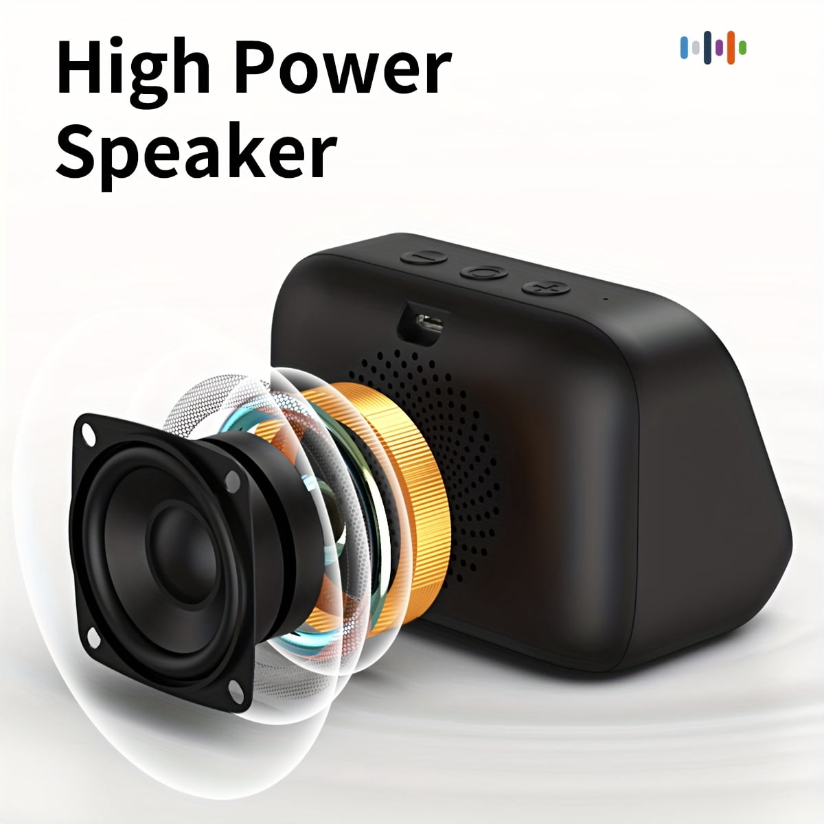 AI Smart Speaker, Smart Alarm Clock with Wireless Speaker & Dynamic RGB Light, Hi-Fi Stereo Sound, HD Smart Display, Answer/Make Call, Voice Assistant, Period Tracker, 2500mAh Battery