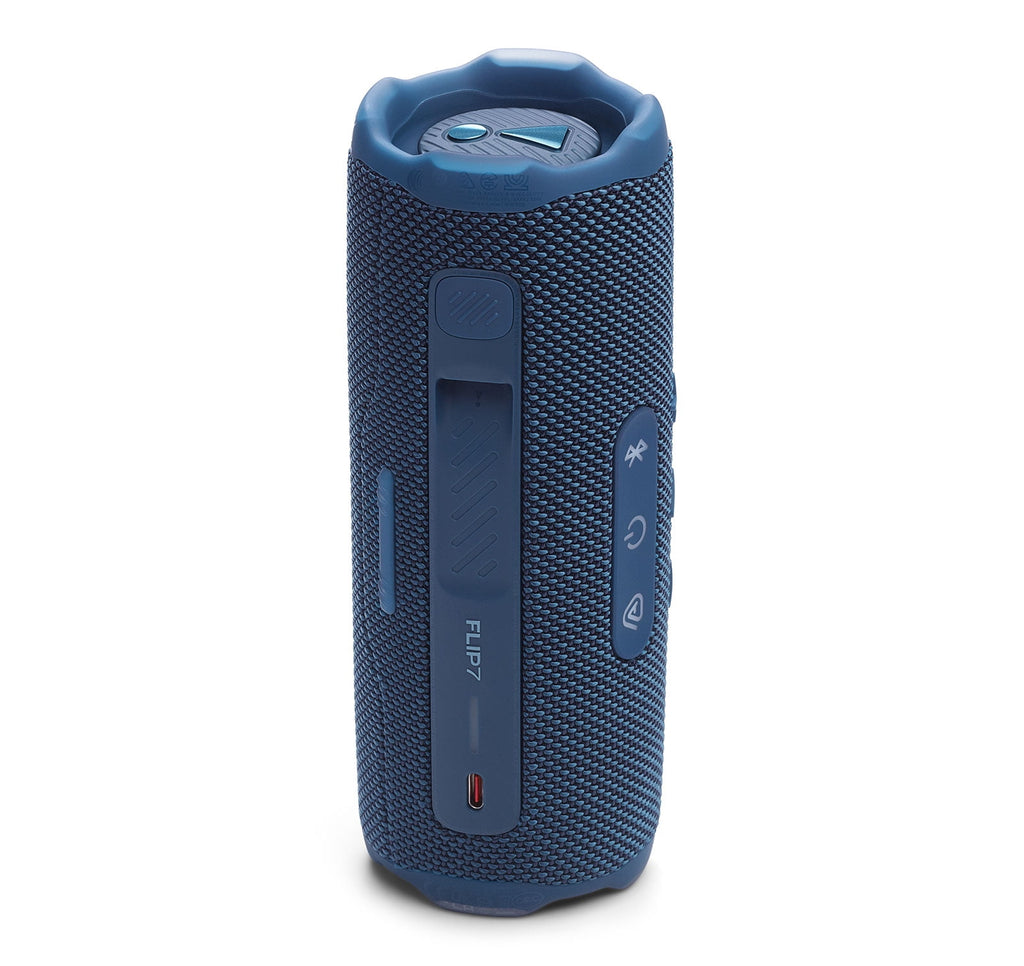 JBL Flip 7 Portable Bluetooth Speaker & 6ft USB-C Braided Cable Bundle - Blue