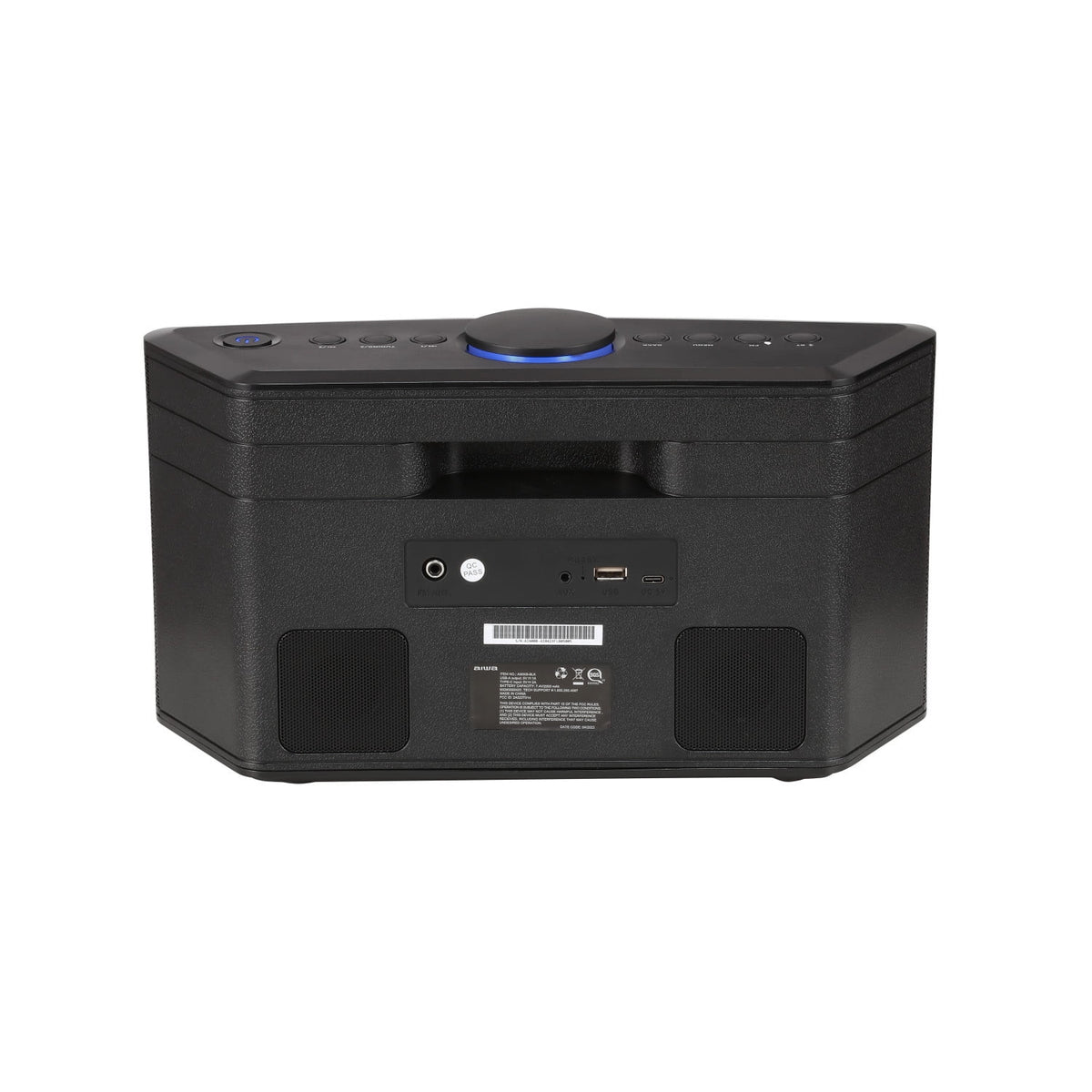 Aiwa Exos-5 Wireless Bluetooth Hi-Fi Home Speaker with FM Radio, Alarm Clock and Remote Control for Home Audio