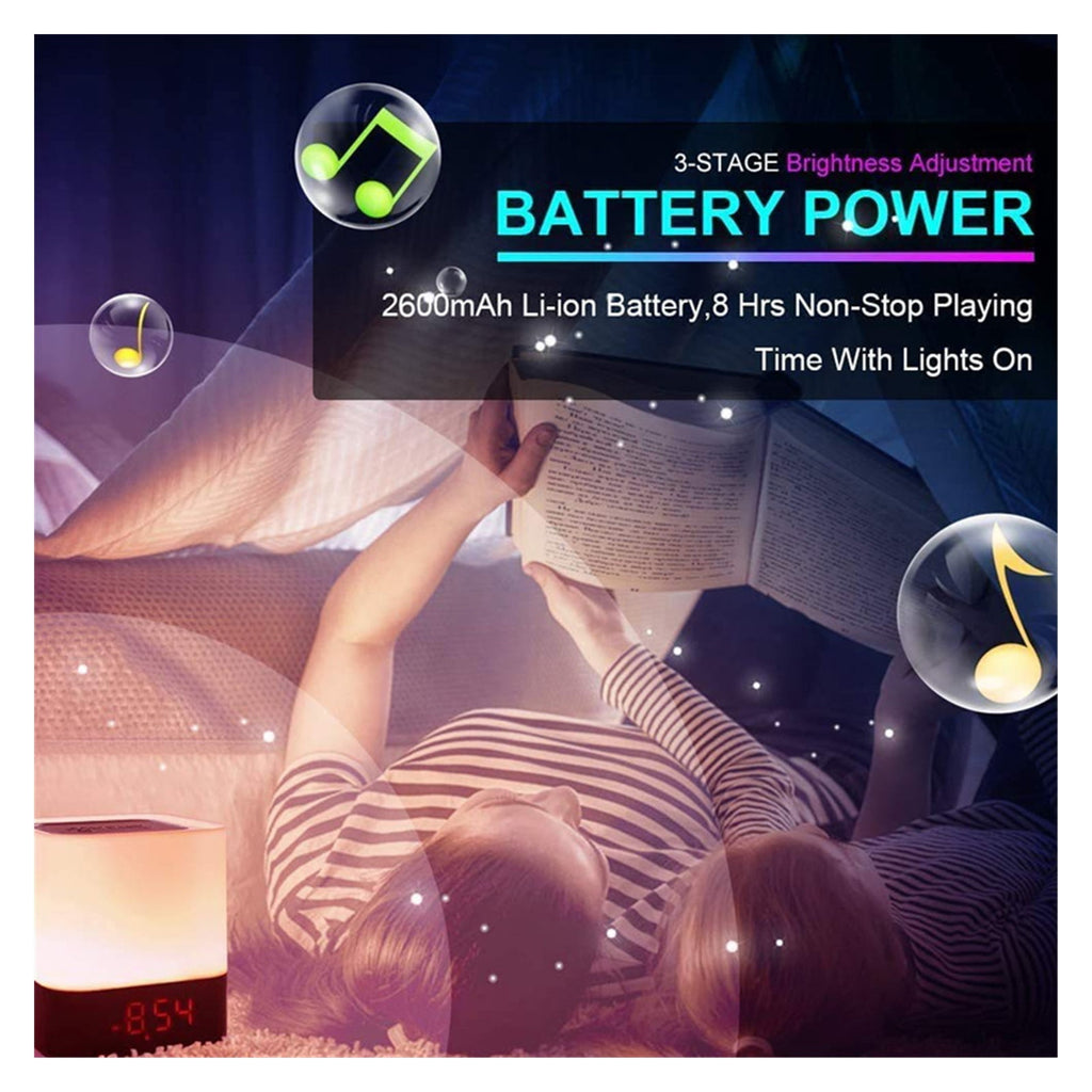 Computer Speaker Portable Smart Wireless Bluetooth Speaker Player Touch Pat Light Colorful Led Night Light Bedside Table Lamp ,Bike Audio