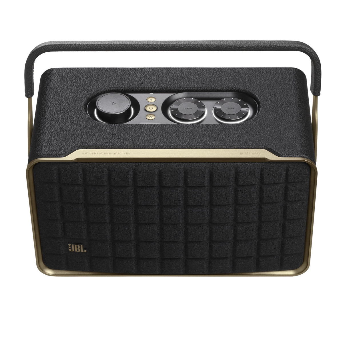 JBL Authentics 300 - Portable smart home speaker with Wi-Fi, Bluetooth and voice assistants with retro design. - Black