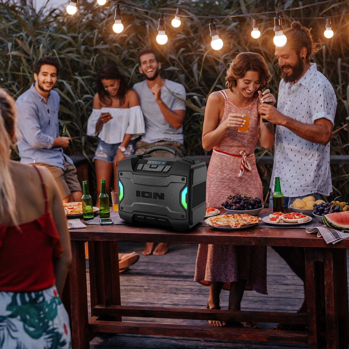 ION Audio Tailgater TD Rugged Bluetooth Portable Speaker, IPX5 Water-Resistant, 1 Speaker, Black