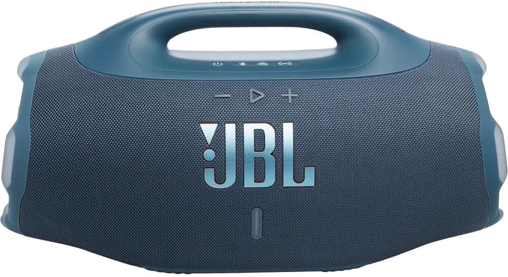 JBL Boombox 4 Portable Waterproof Bluetooth Speaker with Massive JBL Pro Sound, AI Sound Boost, Up to 34 Hours Playtime, Auracast Multi-Speaker Connection, 6 Months Galaxy and Brain.fm