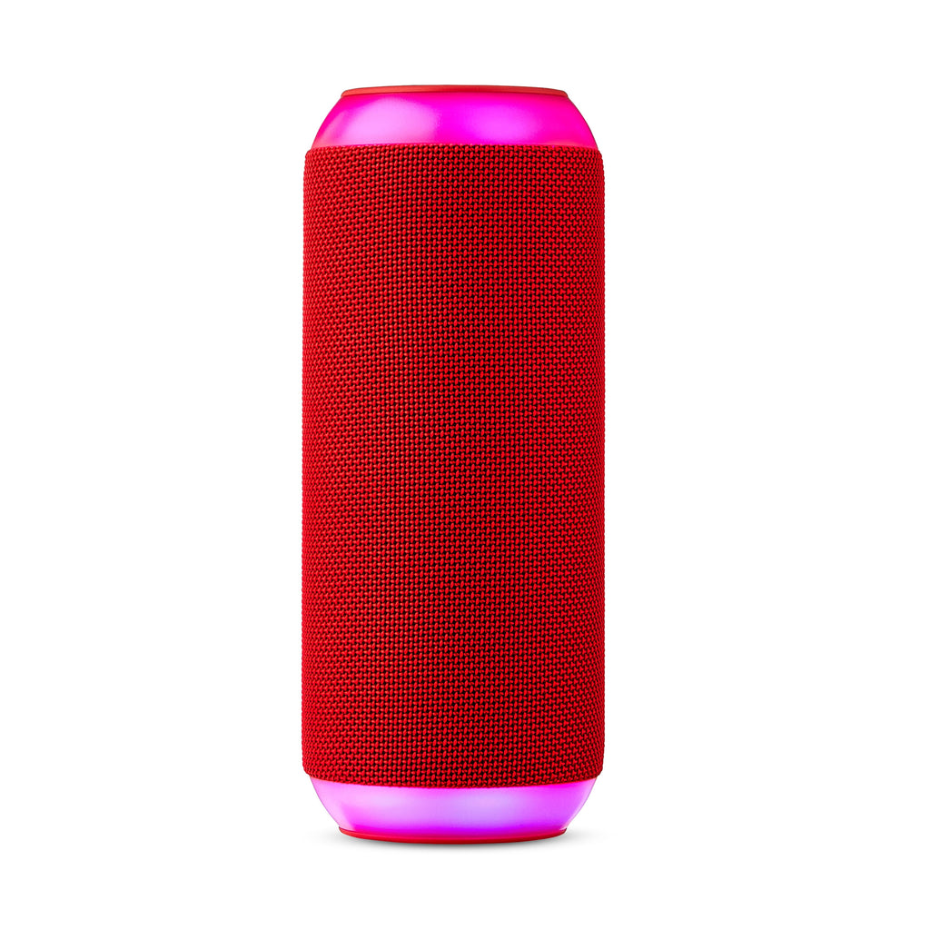 onn Large Rugged Speaker with Bluetooth Wireless Technology and LED Lighting, Camo