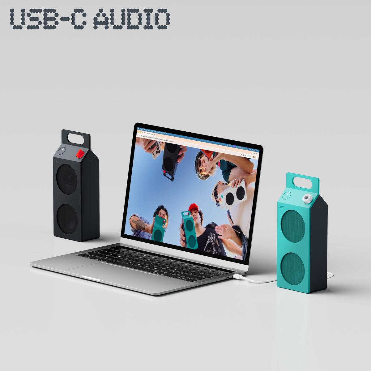 CMF Speaker M Portable Bluetooth Speaker, 35W Woofer & Tweeter, 18H Playtime, IP68 Waterproof & Dustproof, Ultra Bass & Wide Soundstage, Bluetooth 6.0, USB-C Audio