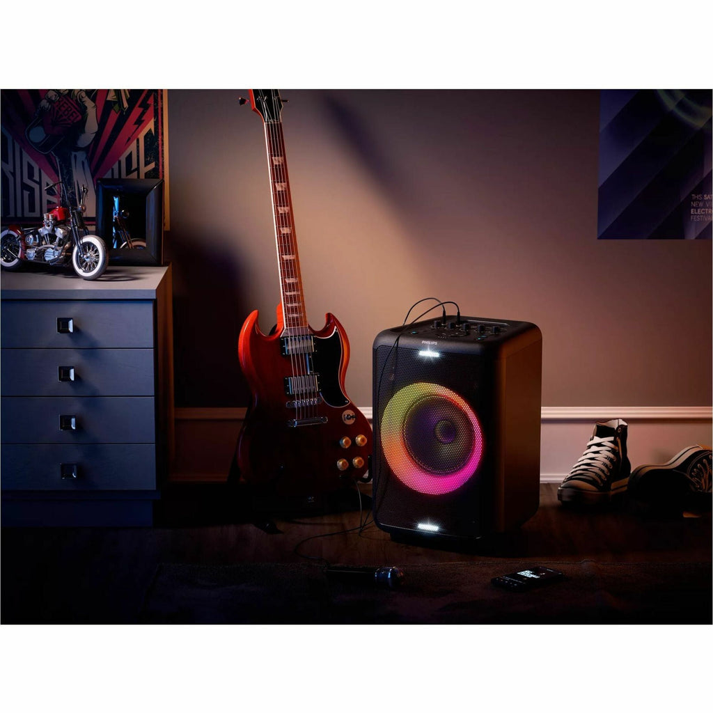 PHILIPS X3206 Portable Party Speaker with Extra Bass, Black