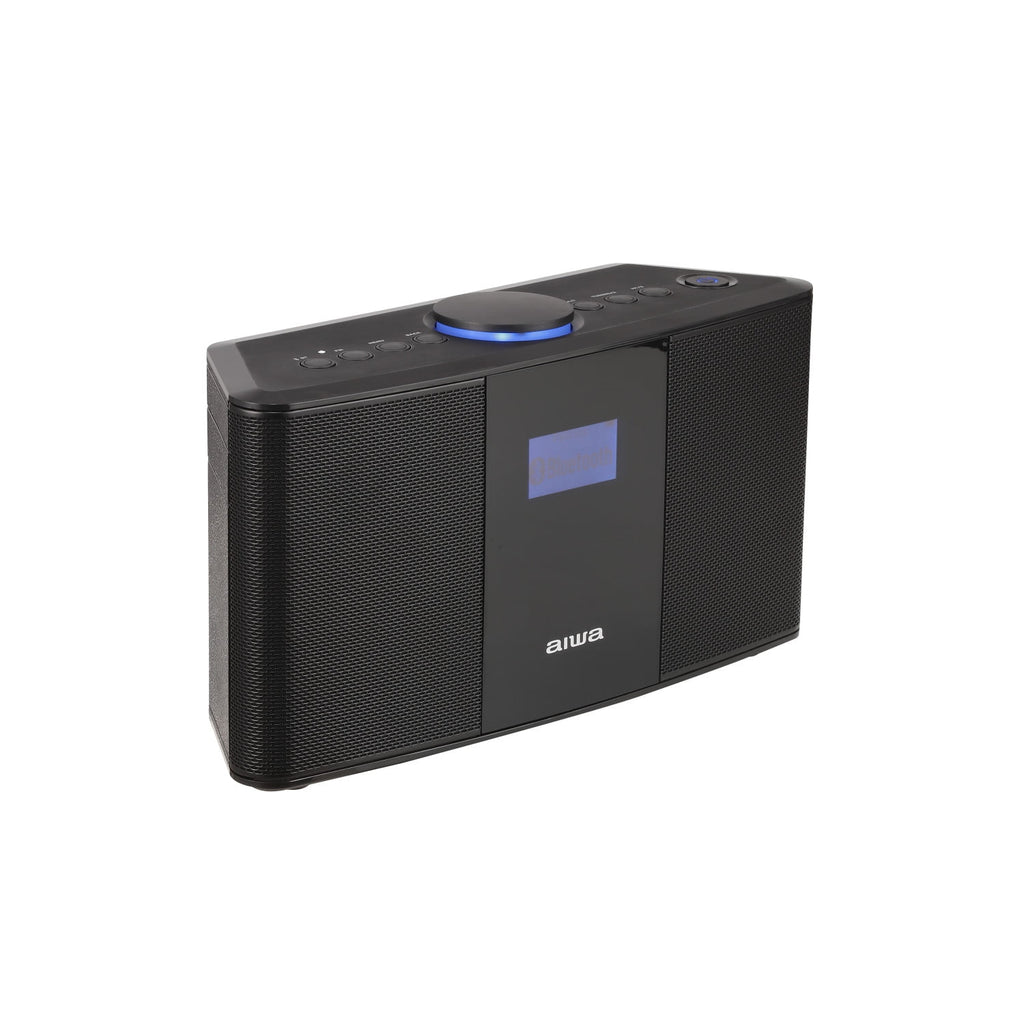 Aiwa Exos-5 Wireless Bluetooth Hi-Fi Home Speaker with FM Radio, Alarm Clock and Remote Control for Home Audio