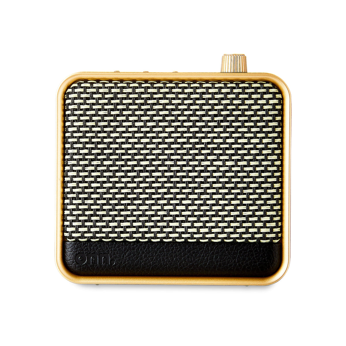 onn Medium Black Wi-Fi Speaker with Multi-Directional Sound and Bluetooth